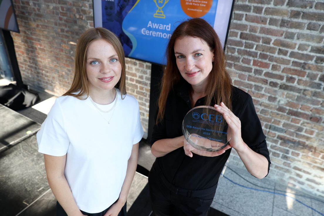 Menų agentūra „Artscape“ laimėjo CEB įsteigtą apdovanojimą už socialinę sanglaudą